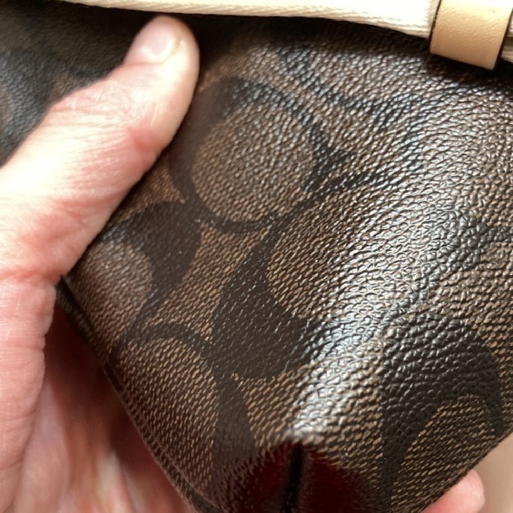 Coach signature brown black crossbody bag - Picture 5 of 11